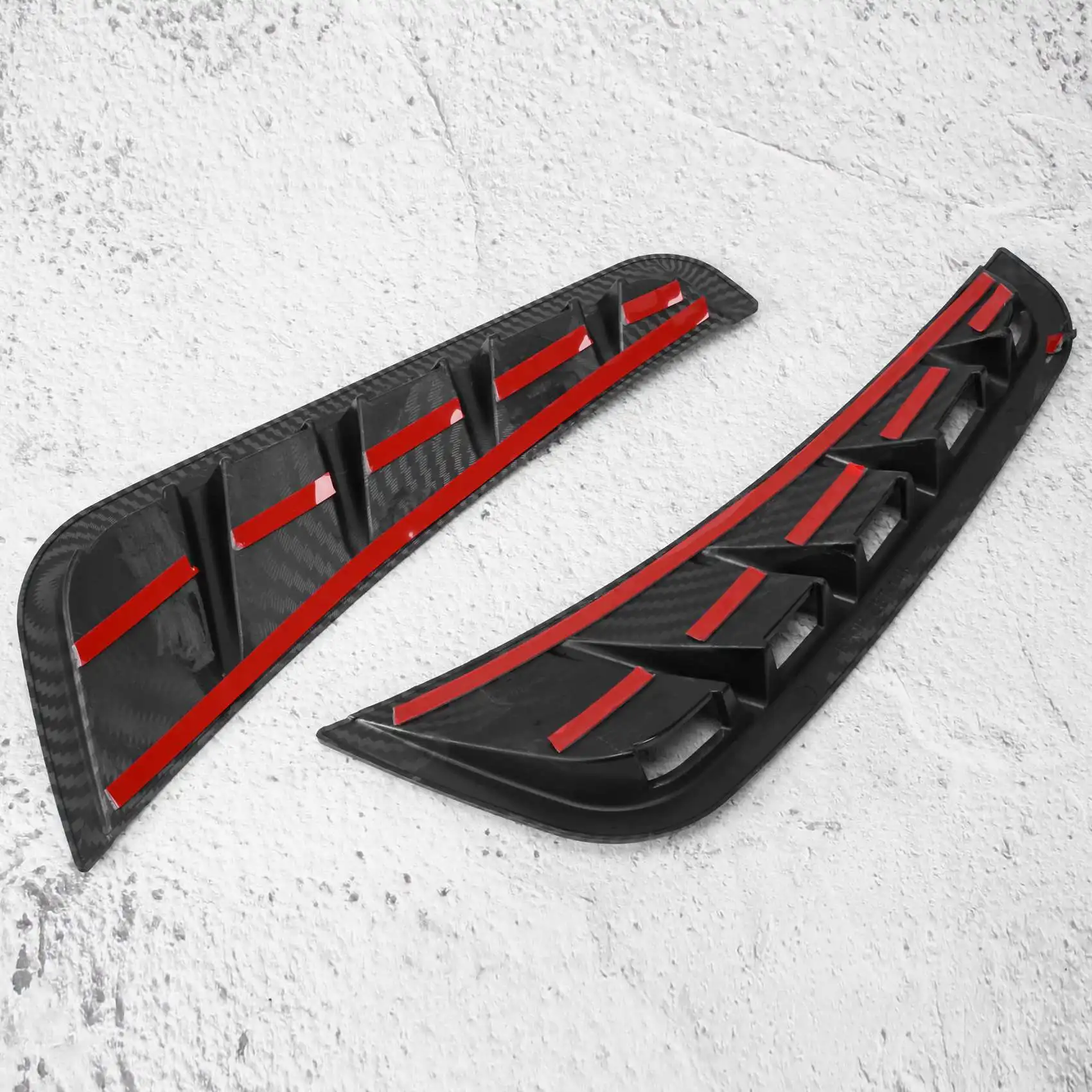 

Front Bumper Side Air Vent Spoiler Splitter Canard For Mercedes C Class W205 C63 C180 C200 C260 C300 C180L C200L 2019+