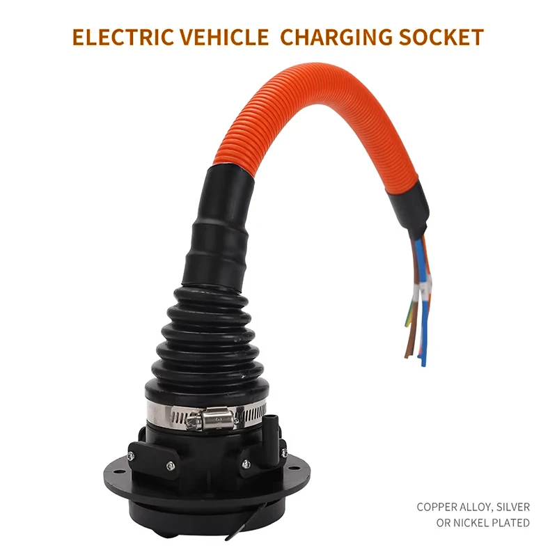 WUFEN-Chargeur de voiture électrique, prise mâle EV, type 2, entrée latérale, prise IEC 250, 16A, 32A, 380V-62196 V