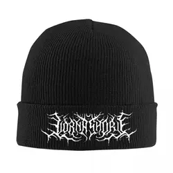 Lorna Shore Logo Knitted Hat Beanie Winter Hats Warm Unisex Casual Heavy Metal Punk Cap Men Women