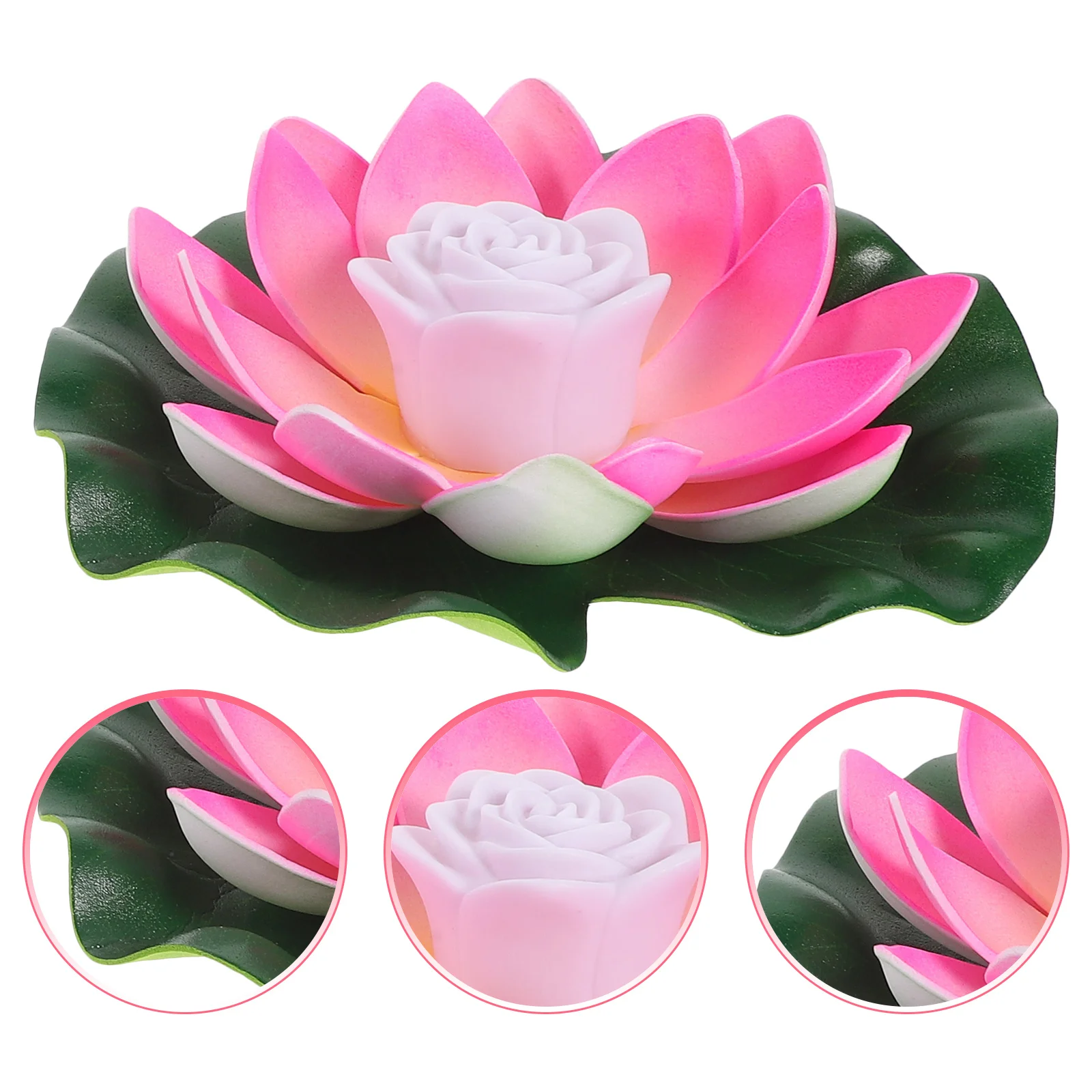

6Pcs Floating Lotus LED Flower Pool Landscape Decorative Garden Outdoor Water Floating