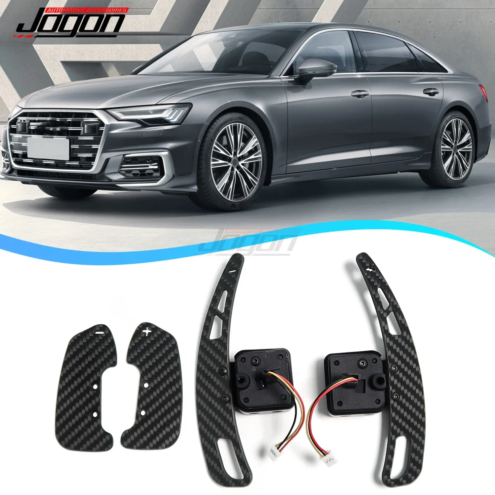 New Magnetic Car Steering Wheel Shift Paddle Shifter For Audi S6 S7 S8L RS6 RS7 A6L A6 Avant A6 Allroad A7 A7L A8L Interior