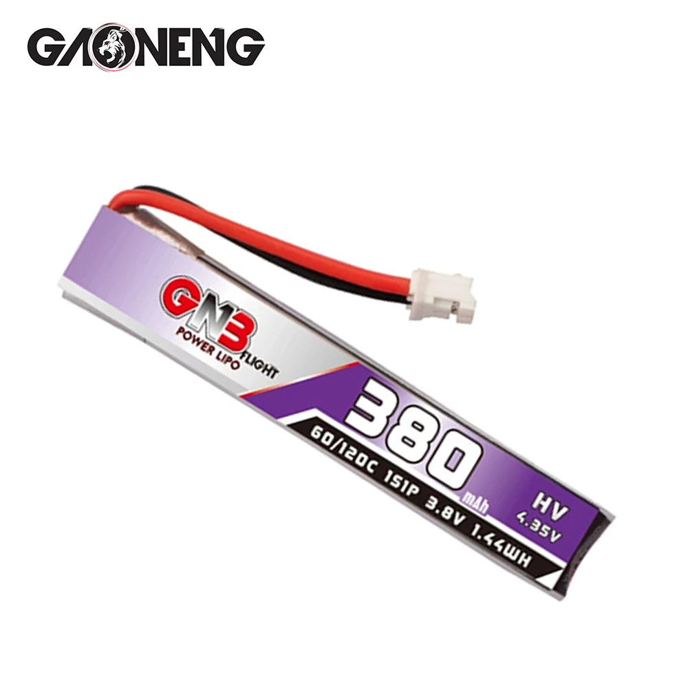 1-10 sztuk GNB 1S 380mAh HV 3.8V 60C/120C akumulator Lipo do RC FPV Tiny Drone Quadcopter części do helikoptera 3.8V akumulator — zdjęcie produktu 4