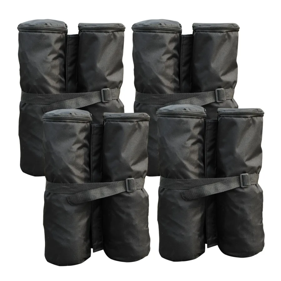 

Canopy Weight Bags 33lbs Sandbag Anchors for Stability Gazebo Tent Set of 4 Durable Black