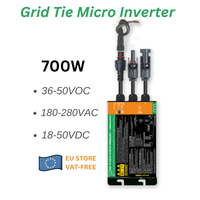 700W Solar Grid Tie Micro invert MPPT Output DC26V-46V Output AC220V-240V Home Solar On Grid System