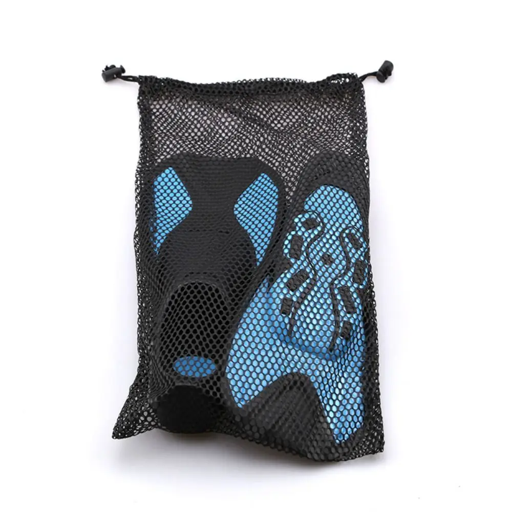 Quick Drying Diving Mesh Bag Breathable Device Organization Snorkeling Storage Sack Black Nylon Material Diving Drawstring Bag