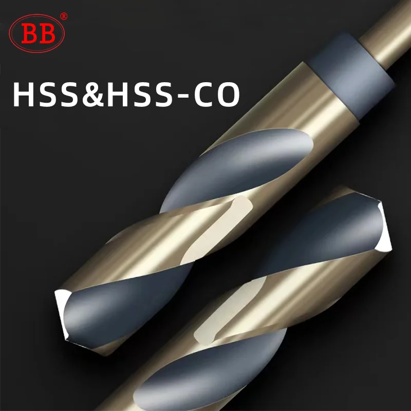 BB Twist Drill Bit 1/2 Inch HSS M2 M35 Cobalt Metal Steel Hole Making Tool CNC Drilling 12mm Shank 12~35mm