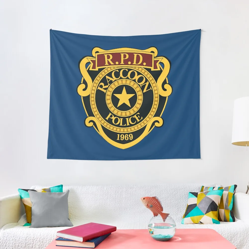 

Resident Evil RPD Remake Logo Tapestry Kawaii Room Decor Carpet Wall On The Wall Wall Art Tapestry