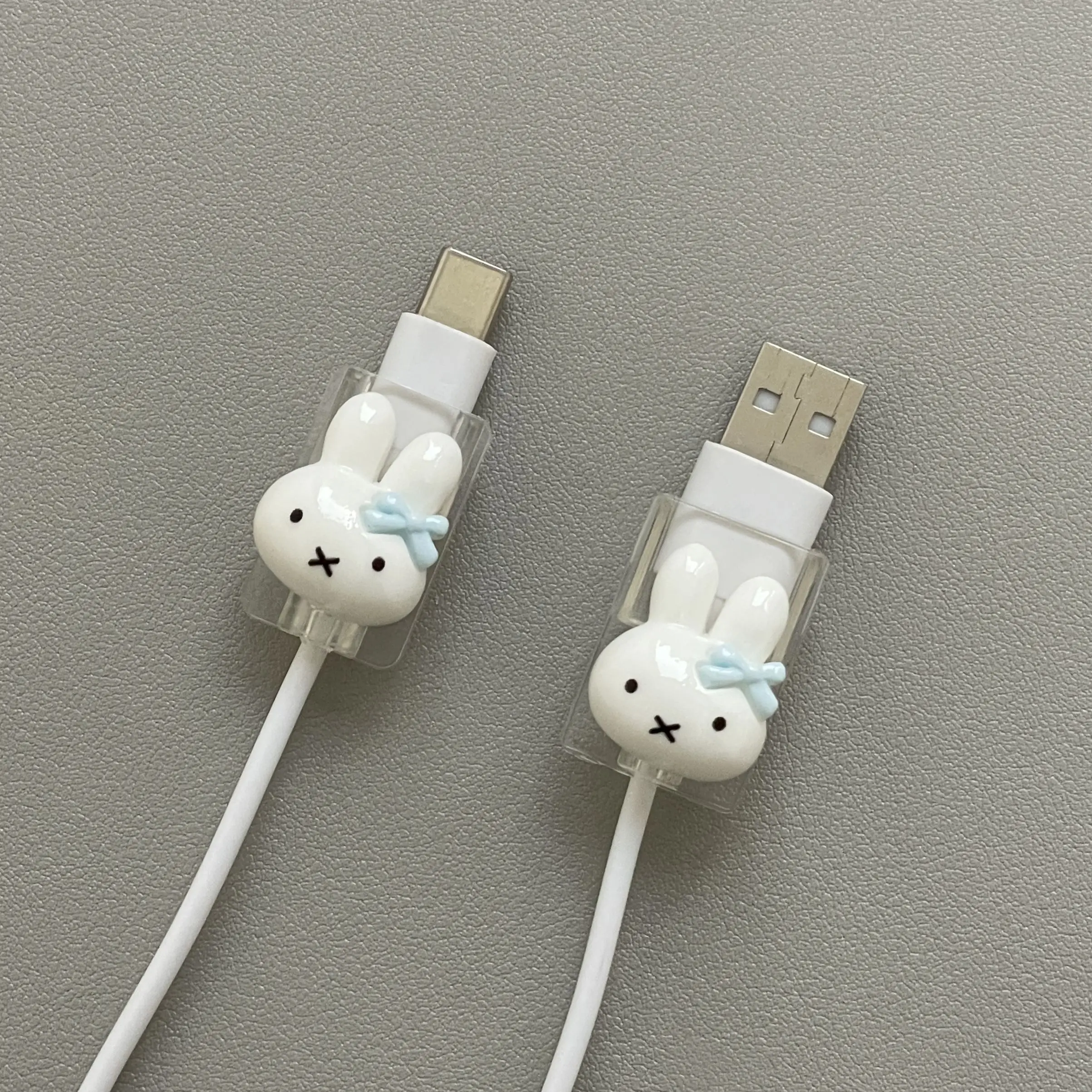 Kawai Miffy Bowknot Data Cable Protector Multiple Styles Wire Gripper Anti-Fracture Protection view 3