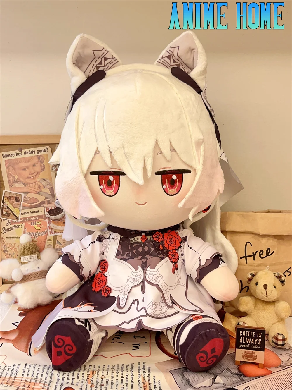 Plushie Honkai Impact 3rd Theresa Apocalypse 40cm Doll Toy Sitting Body Clothes Costume Dress Up Game Cosplay