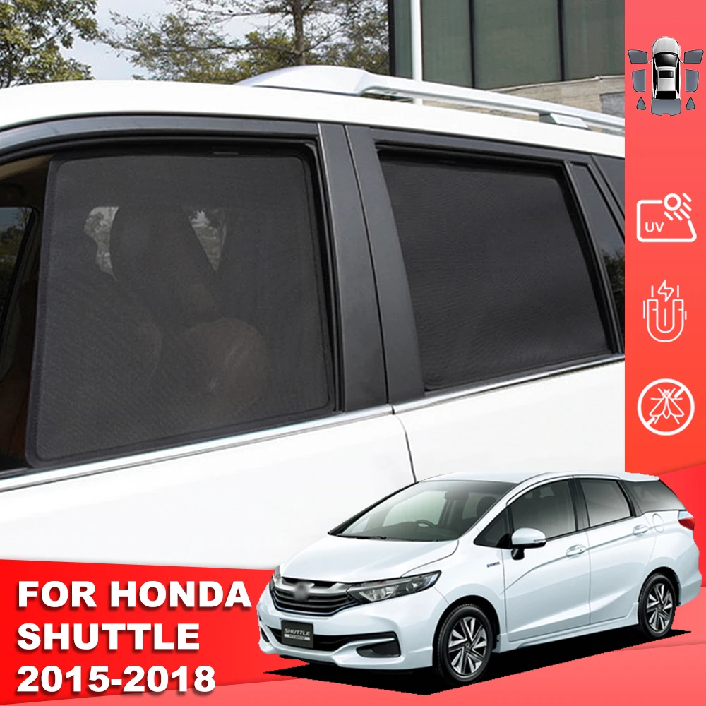 For Honda Shuttle MK2 2015-2022 Magnetic Car Sunshade Shield Front Windshield Curtain Rear Side Baby Window Sun Shade Visor