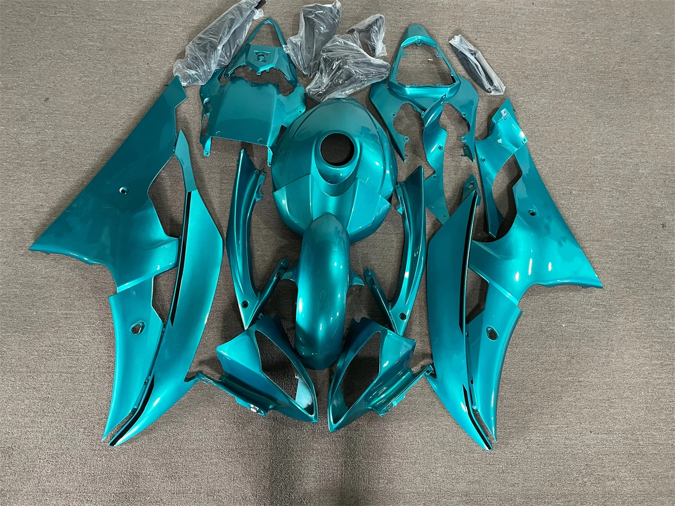 Motorcycle fairing Suitable for YZF-R6 2008 2009 2010 2011 2012 2013 2014 2015 2016 Body fairing Blue Motorcycle shell