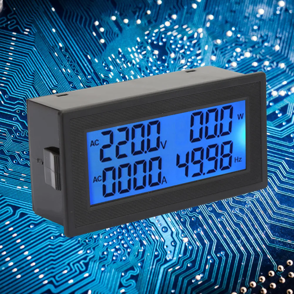 YB5140DM Multifunction Digital AC Voltmeter/Ammeter 60V-500V 0A-20A Power Meter Frequency Power Factor Power Factor Energy Meter