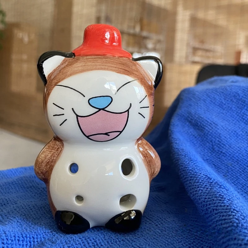 Cartoon Design 6-hole Alto Ocarina C Panda Crafts Students Are Beginning To Learn Instruments Ocarina Household Cute Ornaments
