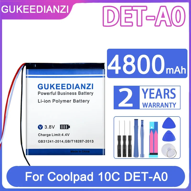 

Запасная батарея GUKEEDIANZI DETA0 DET-A0 4800 мАч для Coolpad 10C мобильный телефон