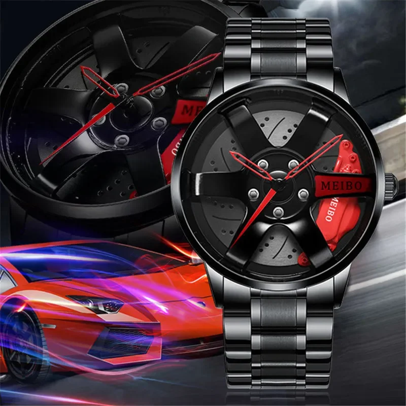 

Men's Quartz Watch, Round Circle Case Stainless Steel Wristwatch For Men, Ideal choice for Gifts