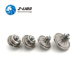 Z-LION Diamond Profile Grinding Wheel B Type for Granite Marble Stone Vacuum Brazed Hand Profile Wheel M14 & 5/8-11