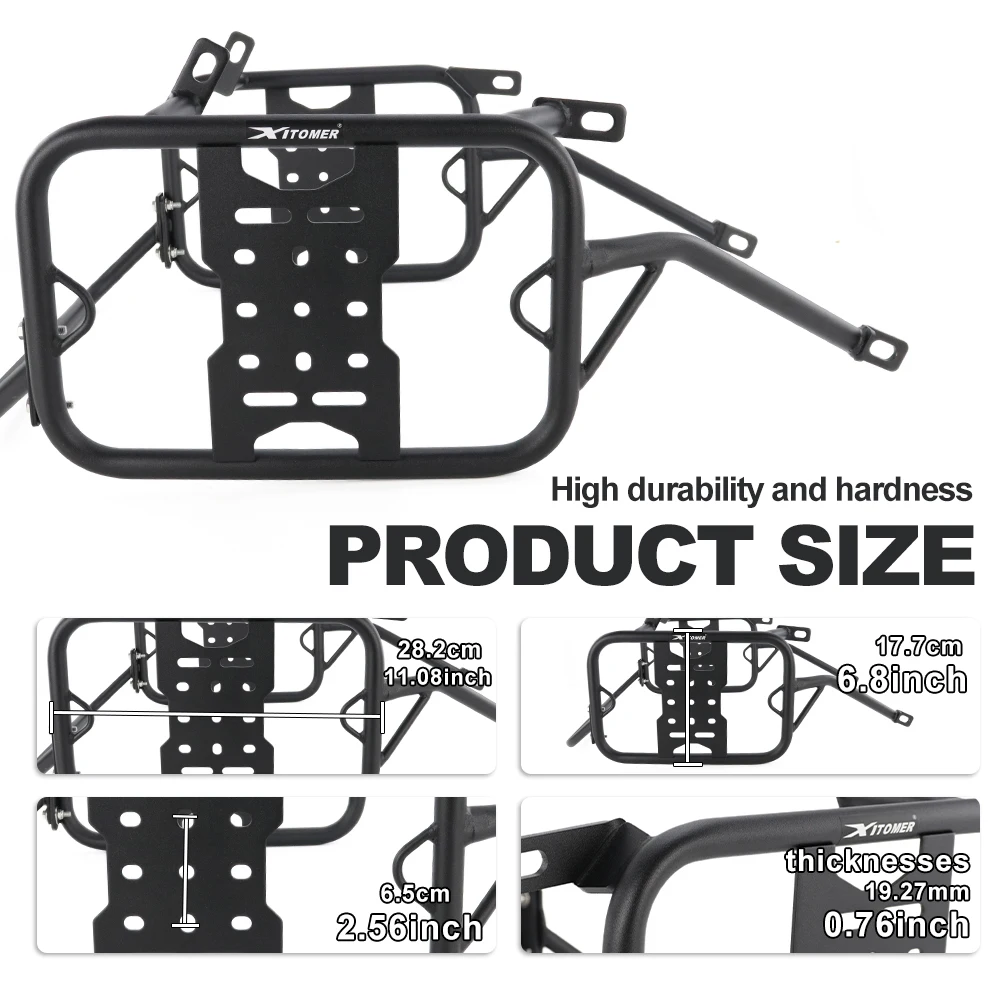 صالح ل Benelli TRK 502 X 2018 2019 2020 2021-2025 TRK502X دراجة نارية العديلات رفوف السرج دعم الرف رف أمتعة الجانب