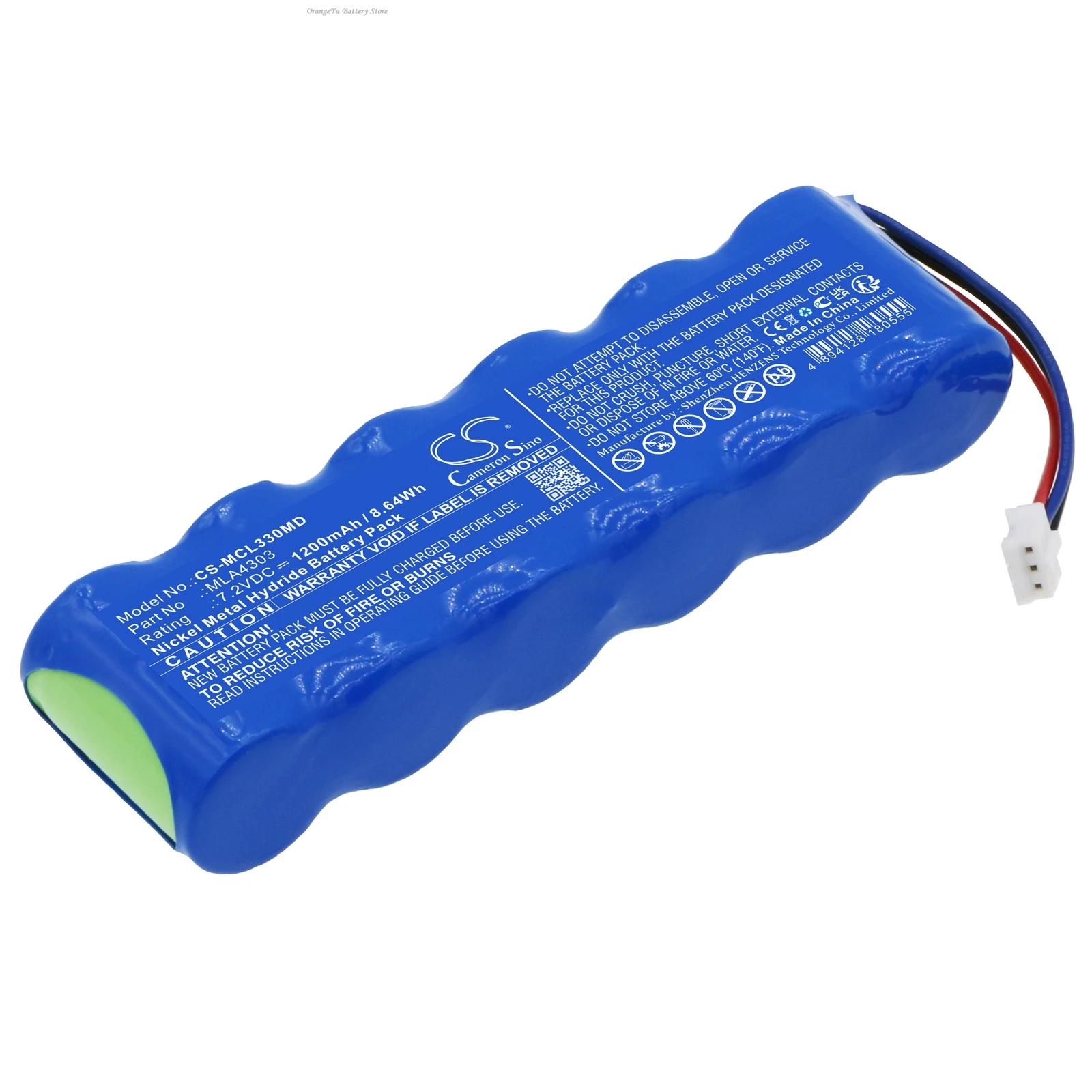 

7.2V 1200mAh Medical Battery MLA4303 ML2000 for Micro Medical Microlab 3300 pulmonary function tester, 3300 Spirometer +TOOL