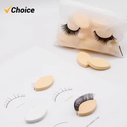 Eyelash Extension Practice Sponges And Lash Map for Beginners