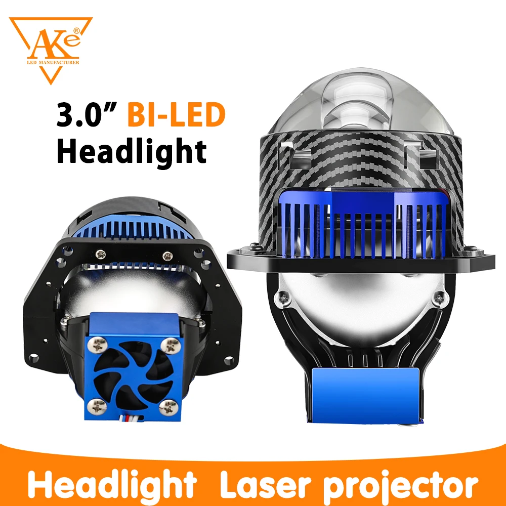 

3-дюймовая двухсветодиодная лампа для линз проектора для модификации автомобиля, ближний/дальний свет, лазерный луч 120 Вт/140 Вт/160 Вт, светодиодная лампа для фар, универсальная 2 шт.