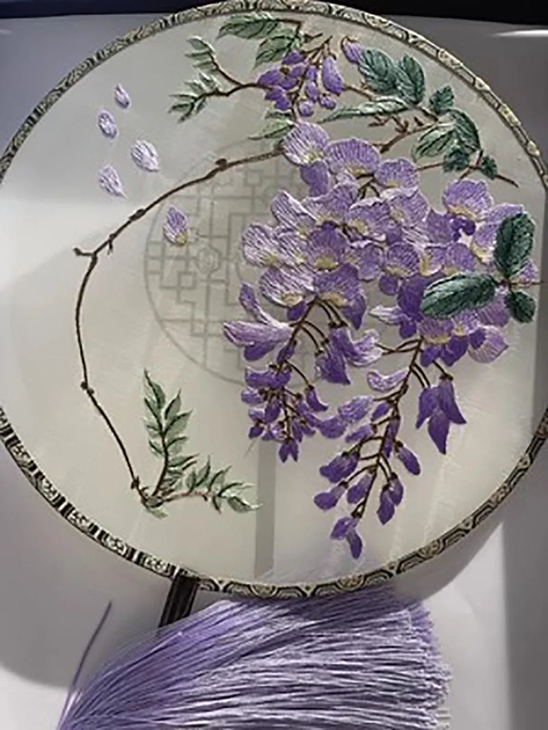 Circular Embroidery Handmade Single Sided Embroidery Tuanfan, Hanfu Qipao, Walking Show Hand, Accompanying Gift