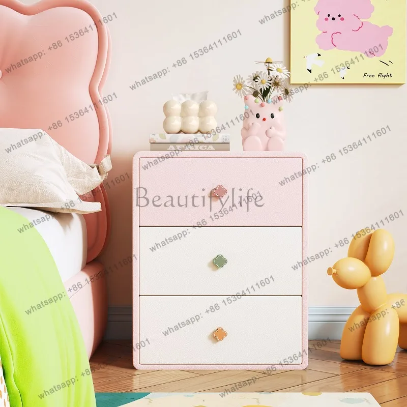 LD Cute Bedroom Bedside Table Simple Modular Mid Century Modern Nordic Trendy Storage Muebles Unique Furniture