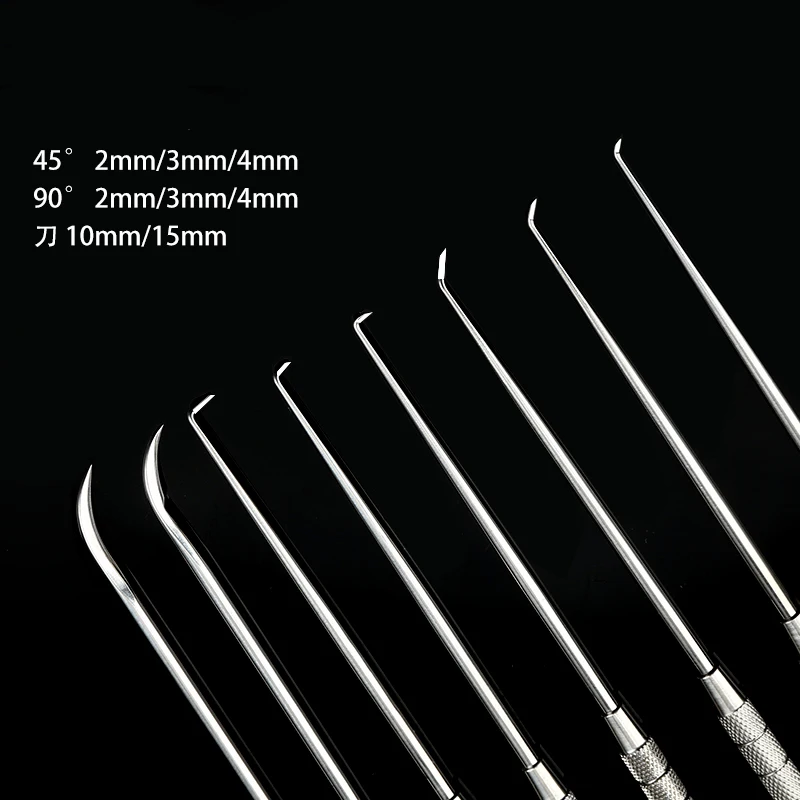 Tenosynovitis crochet needle knife imported stainless steel with blade hook for cutting orthopedic instruments tools large small