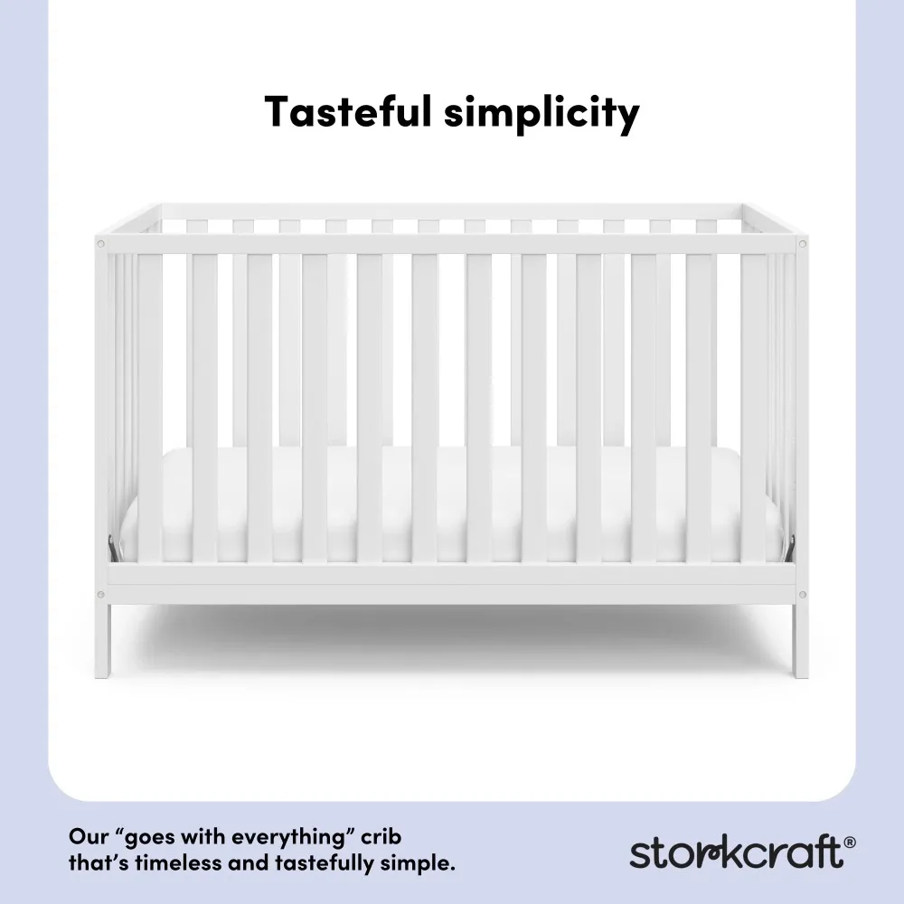 4-in-1 Convertible Baby Crib, Transitional crib