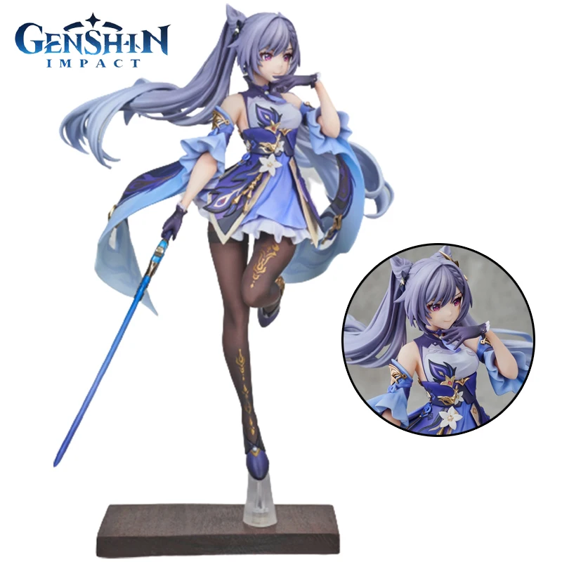 

Genshin Impact Keqing Decor Figure Toy Pvc Model Statue Toy Dress Up Cosplay Model Figurine Anime Toy Model Xmas Gift In Stock