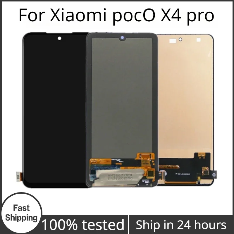 FOR Xiaomi POCO X4 Pro  LCD  Amoled / TFT For Xiaomi POCO X4 Pro 5G 2201116PG LCD Display Screen Touch Digitizer Assembly