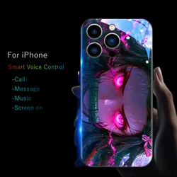 Shockproof Light Glow Bumper Cover for iPhone, Glass TPU Full Protector Case, 15, 13, 17 Pro, XS Max, Mini, XR, X, 14,16, 8 Plus