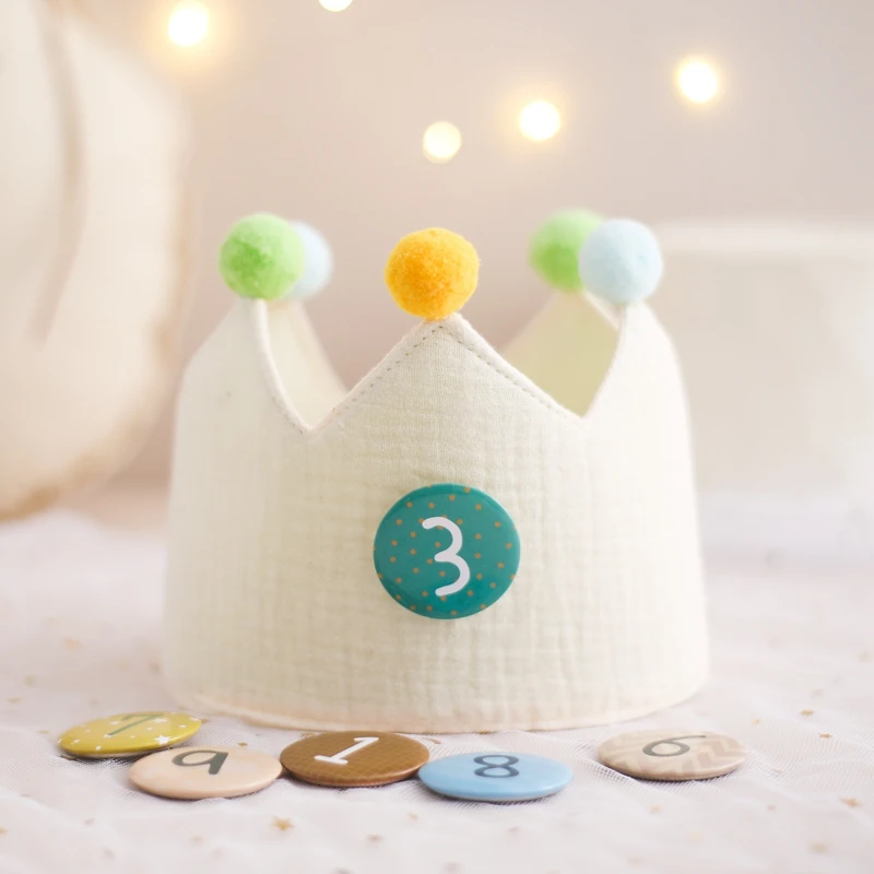 

Детский комплект шляп для дня рождения, сменные цифры, повязка на голову с короной, игрушка, реквизит для фотосессии, товары для детской вечеринки