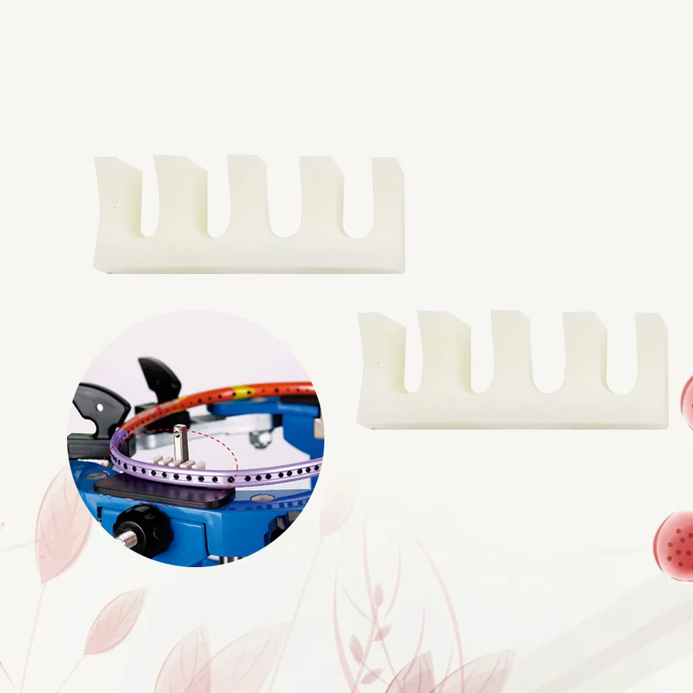 

2Pcs Badminton Racket Stringing Reducer High Tension Protector Prevents Throat Cracking Extends Racket Life Load Spreader Tool