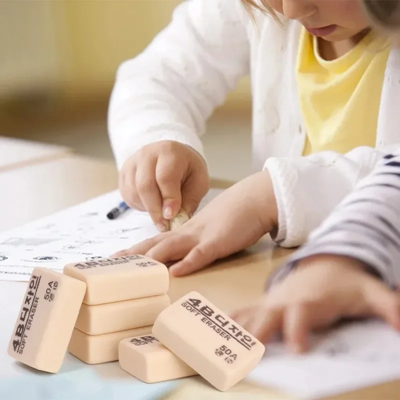 Lápiz de goma suave de 20-1 piezas, borrador 4B, herramientas de limpieza de dibujo y escritura, papelería para estudiantes y niños, herramienta de