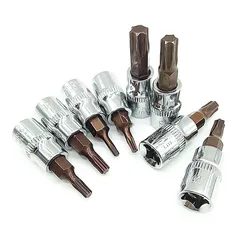 1 Pc Hex Torx Bit Socket Manual Pressure Screwdriver T25 T27 T30 T40 1Pcs T8 6.35mm /1/4 Inch T8-T40 Batch Tools Accessories