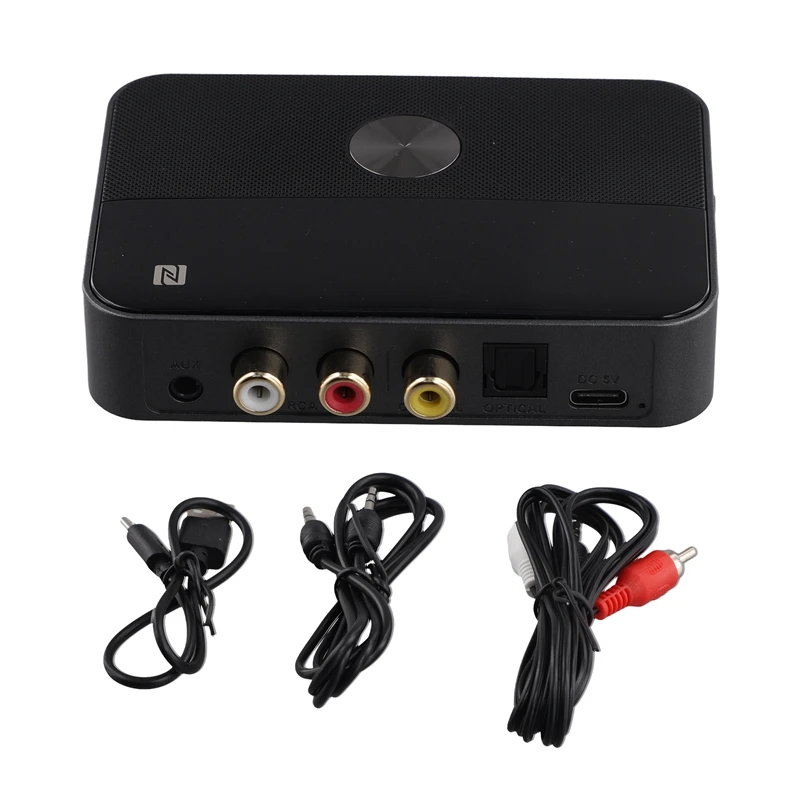 

2 In 1NFC Bluetooth 5.3 Receiver And Transmitter 3.5Mm Aux Coaxial Optical Digital To Analog Audio Adapter