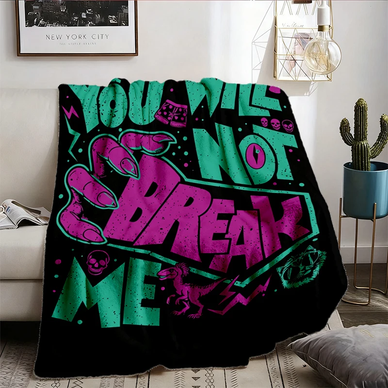 Dungeon Crawler Dad Flannel Blanket, You Will Not Break Me Throw, Sci-Fi Lover Gift for Men