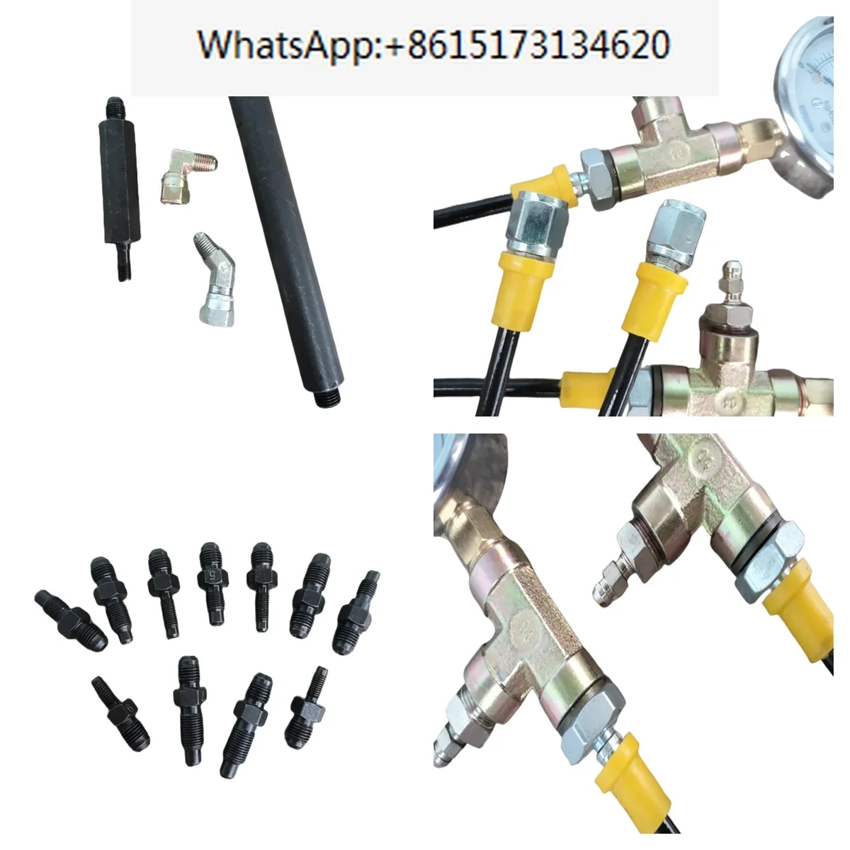 مقياس ضغط زيت الفرامل للسيارات ABS مقياس ضغط الزيت الهيدروليكي أداة اختبار قياس فحص نظام الفرامل #5