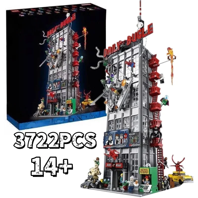 

3772 детали: Конструктор The Bugle Building из серии Daily Classic Building Blocks, совместимый с 76178, 78008, кирпичики для сборки, подарки на день рождения и Рождество для детей