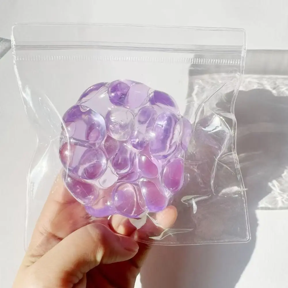 Fidget Simulation Transparent Crunchy Squeeze Super Soft Elastic Slow Rebound Pearls Colorful Creative Pearls Squeeze