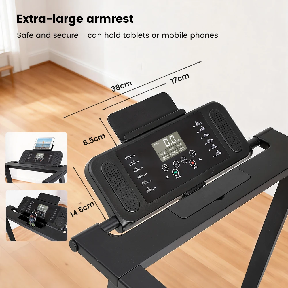 Formill X2NC Indoor-Laufband 2,5 PS, LED-Display, Leiser Motor, 120 kg Tragkraft, 12% Steigung Heim-Laufmaschine – Detail 14