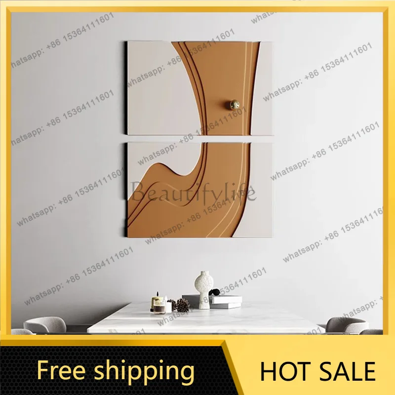 LJY Italian light luxury sandstone wall decoration sofa background wall decoration living room wall decoration