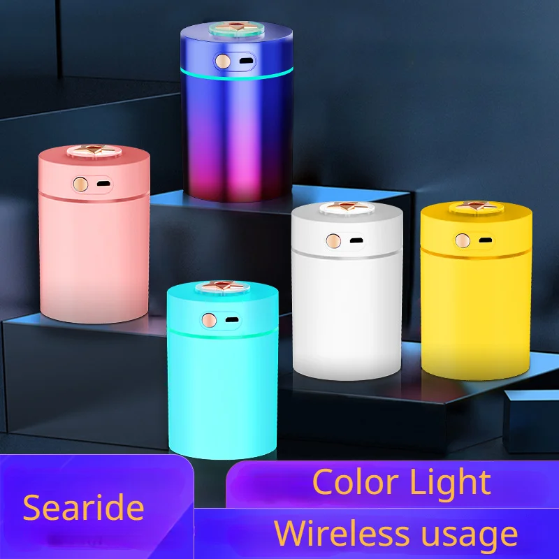 220ML Air Car Humidifier USB Charging Wireless Perfume Aroma Essential Oil Scent Diffuser Color Light Mist Sprayer For Home