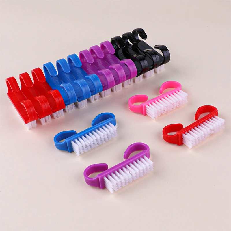 Brosses de nettoyage des ongles, pour soins des ongles, poudre, dissolvant de poussière douce, outils de manucure, poignée en plastique, brosse de nettoyage pour Salon de manucure, 10 pièces/20 pièces