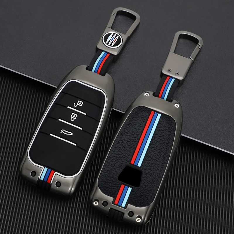 

Zinc Alloy Car Smart Key Cover Case Full accessories Protect Color Shell Keychain for Luxgen U5 U6 U7 S5 L7 SUV S5 2020 2021