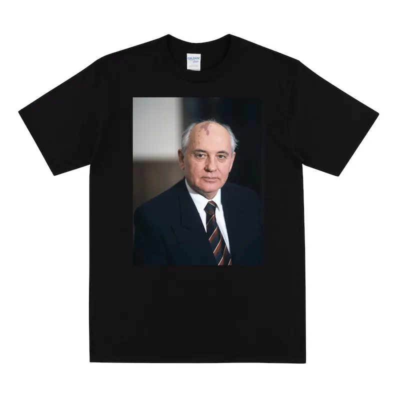 GORBACHEV T-shirt, Mikhail Gorbachev T Shirt, Vintage USSR Tshirt, Retro Shirt With Picture Of Mikhail Gorbachev, Vintage 80s Go