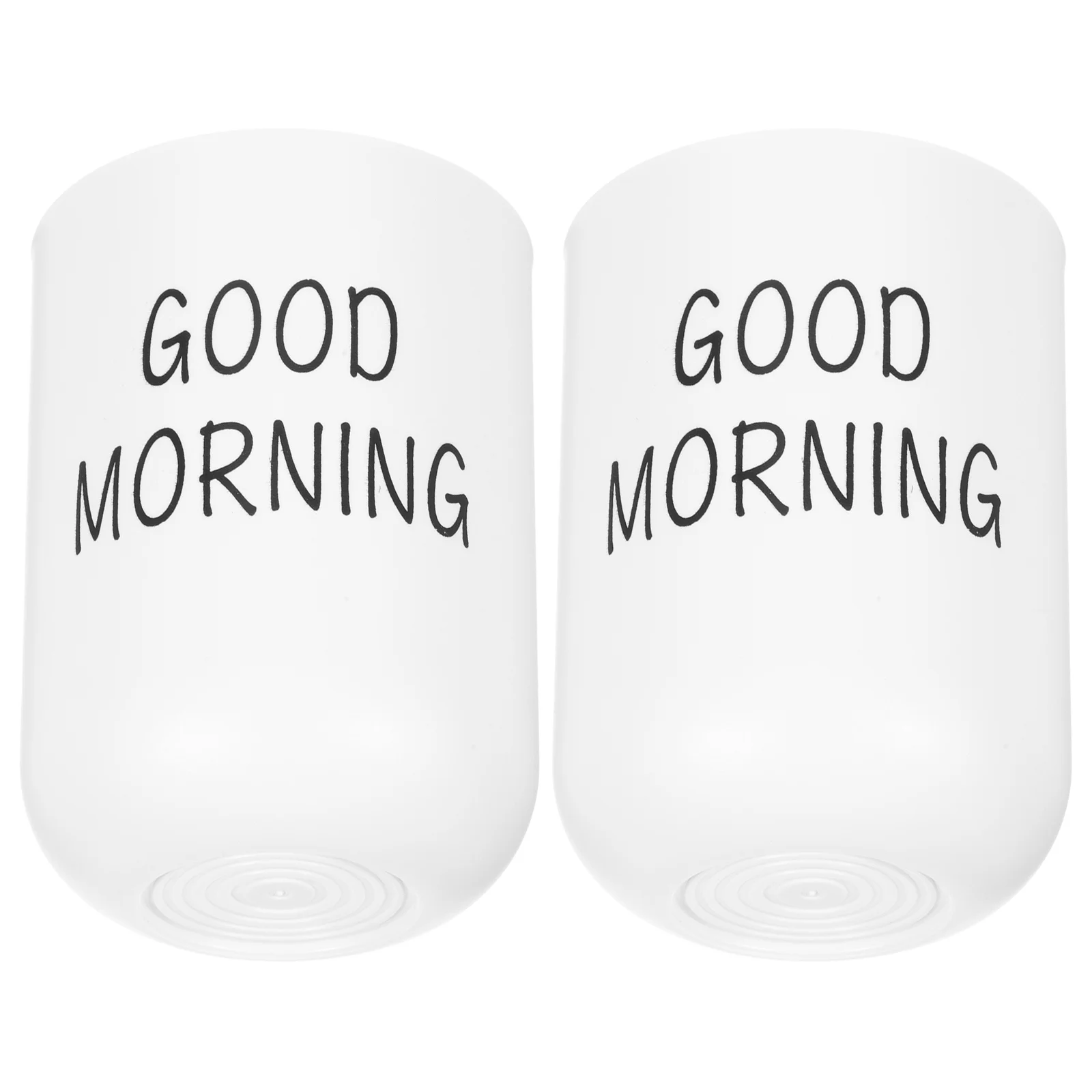 2 قطعة أكواب فرشاة الأسنان مادة Pp أكواب الحمام السلس قابلة لإعادة الاستخدام بهلوان بلاستيكي لحامل فرشاة الأسنان كوب الشرب السفر المنزلي