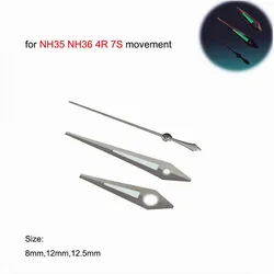 For NH35 Hands Set Green Lunminous Watch Pointers Replacement for NH36/4R/7S Movement Modified Parts Watch Accessories