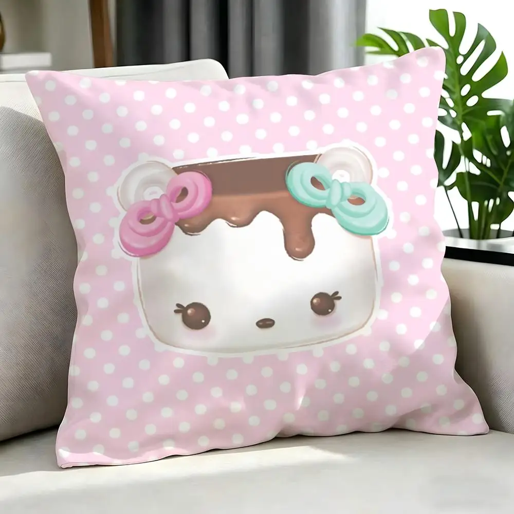 Niedliche Num Noms Kissenbezüge, Kissenbezug-Set, 4-teilig, 50 x 50, 45 x 45, 40 x 40, Kissenbezug, dekorativ, für Sofa und Heimdekoration – Detail 11