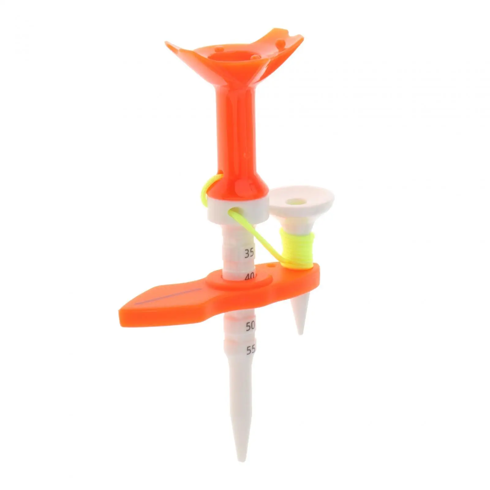 Unbreakable Golf Ball Tee Control Shallow Cup Peg Adjustable Height Training Tool for Outdoor Indoor Practice